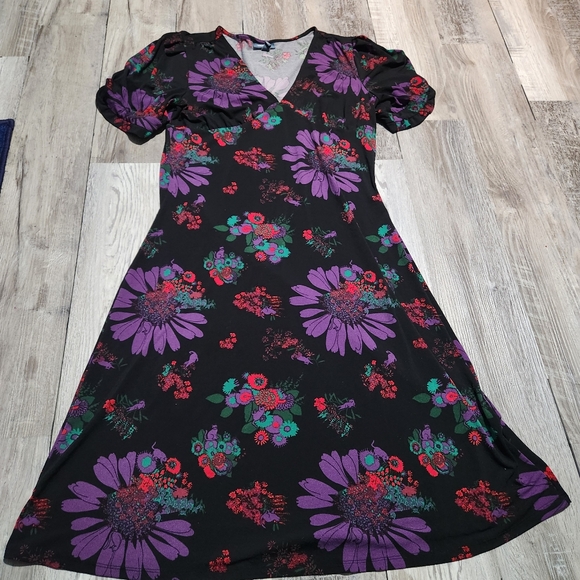 Modcloth Midi Floral Dress - Picture 2 of 4